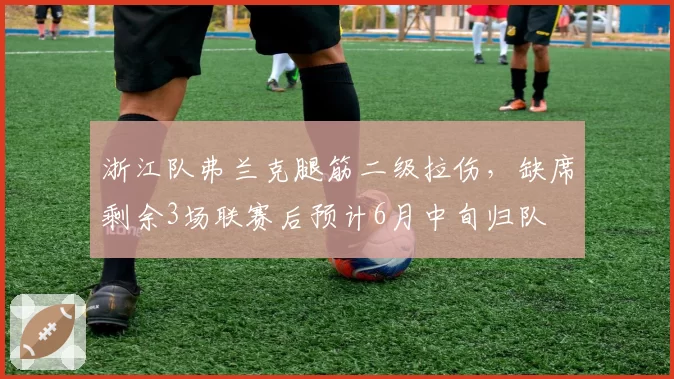 浙江队弗兰克腿筋二级拉伤，缺席剩余3场联赛后预计6月中旬归队